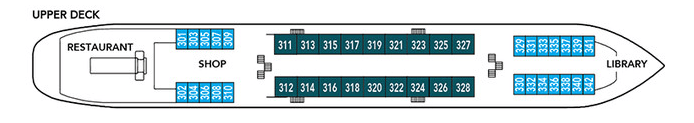 Noble Caledonia Rakhmaninov Deck Plan Upper Deck.png