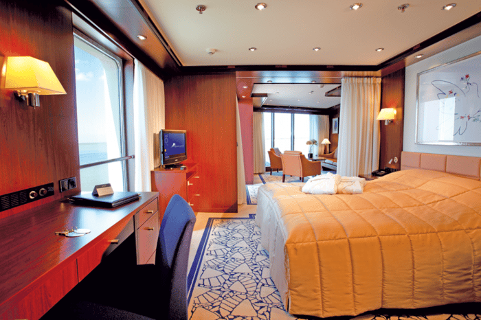 Cruise & Maritime Voyages Astor Accommodation Senator Suite Bedroom.png