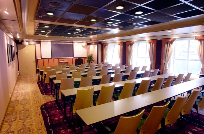 Hurtigruten Cruise Lines MS Finnmarken Interior Lecture Room.jpg
