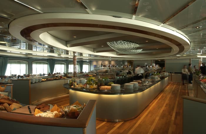 Hurtigruten Cruise Lines MS Trollfjord Saga Hall Buffet.jpg