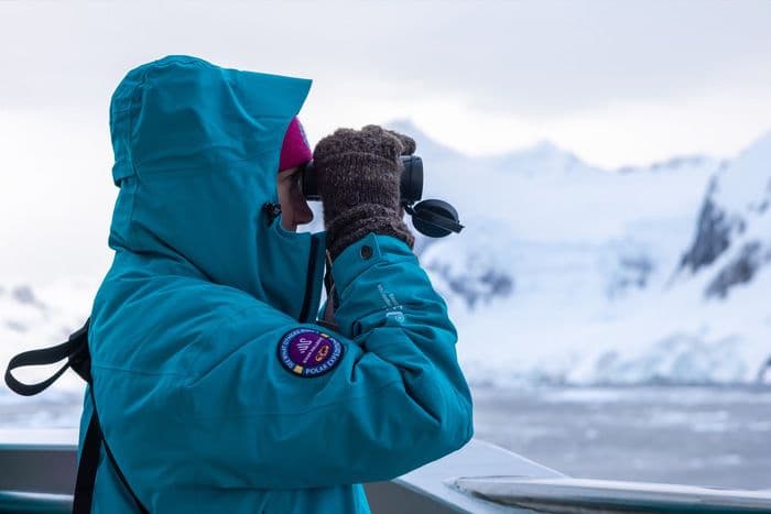 Swan Hellenic SH Minerva Antarctica Woman watching.jpg