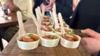 Tuna ceviche with coriander sesame oil and red chilli Credit AP