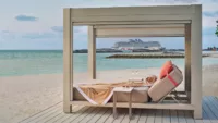 Vibe Shore Club Day Bed at Great Stirrup Cay