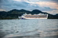 At sea