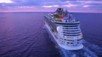 At sea