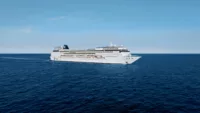 At sea