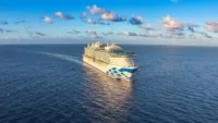 At sea