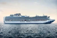 At sea