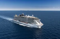 At sea