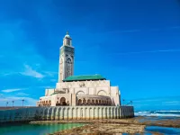 When in Casablanca, don't miss the epic Hassan II mosque, built overhanging the ocean.