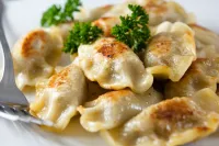 Polish food pierogi