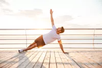 Man doing yoga