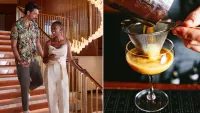 Couple drinks duo