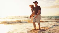 Couple beach