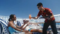 Princess cruises couple at the pool