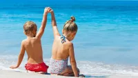 Children on beach min