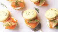 Recipe: Lemon and pepper macarons with smoked salmon by P&O master pâtissier