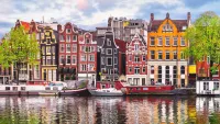 You can visit Amsterdam's beautiful traditional 16th-century architecture. Credit: Shutterstock