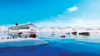 Viking Octantis travels through the depths of the Antarctic showing you idyllic views. Credit: Shutterstock