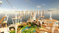 Arvia has exciting high ropes activities for all to enjoy. Credit: P&O Cruises