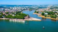 Koblenz is set at the convergence of the Rhine and Moselle rivers. Credit: Shutterstock