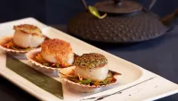 red ginger bay scallop trilogy oceania