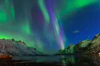 The polar lights in Norway Tromso 550x366