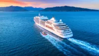Cruise with sunset