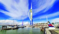 Look out for the Emirates Spinnaker Tower for picture worthy views. Credit: Shutterstock