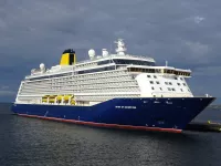 Spirit of Adventure moored at Pier 26 in Port of Tallinn 6 September 2021