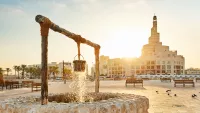 Doha's open-air street market, Souk Waqif, comes alive when the sun goes. Credit: Qatar Tourism