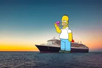 Homer Simpson: RMS Queen Mary 2’s Famous Stowaway
