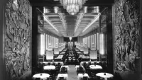 The interior of SS Normandie.