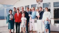 Queen Elizabeth II and her immediate family onboard HMY Britannia. Credit: Royal Collection Trust