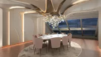 Privee is an intimate dining room seating a maximum of 10 guests. Credit: Oceania Cruises