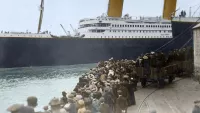 7 titanic departure colourised