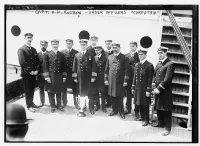 Capt Rostron and officers of RMS Carpathia