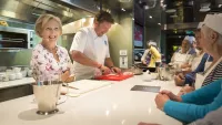 Mary Berry (right) and lesser mortal James Martin during an event. Credit: Shutterstock