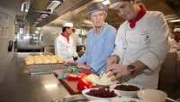 Mary Berry aboard Viking Alsvin after claiming a World Record. Credit: Viking