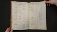 Look closely to see Charles Dicken's signature. Credit: Cunard