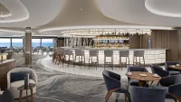 Horizons bar is a popular spot for a pre or post dinner drink. Credit: Oceania Cruises