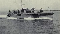 A similar Motor Launch hits the water during wartime. Credit: Wikicommons