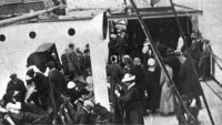 Titanic survivors on board RMS Carpathia. Credit: Picryl