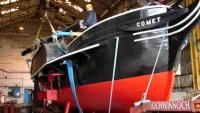 The PS Comet replica during renovation works in 2011 Credit Wikicommons