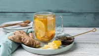 Fresh ginger and lemon tea can help seasickness. Credit: Shutterstock