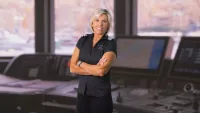 Captain Sandy is the new co-Godmother of Celebrity Ascent. Credit: Celebrity Cruises