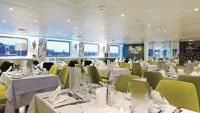 The ship's restaurant serves fine French cuisine. Credit: Shutterstock