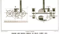 Engine and paddle wheel of PS Comet