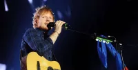 Why was Ed Sheeran recording music on the Queen Mary 2?