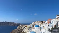 Santorini is the most famous of all the Greek islands. Credit: Kaye Holland